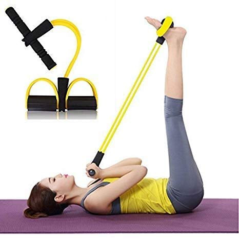 Professional Rubber Tummy Trimmer Stomach and Weight Loss Equipment Abs Exerciser -Single Spring