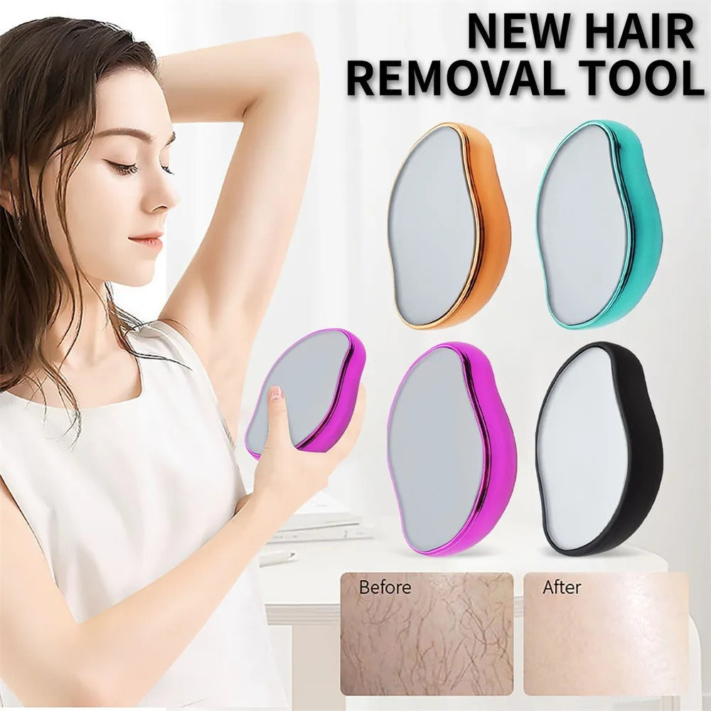 Crystal Physical Hair Removal Eraser Glass Hair Remover Painless Epilator Easy Cleaning Reusable Body Care Depilation Tool