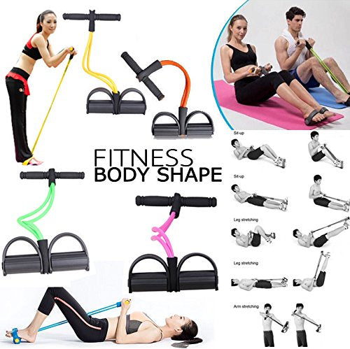 Professional Rubber Tummy Trimmer Stomach and Weight Loss Equipment Abs Exerciser -Single Spring