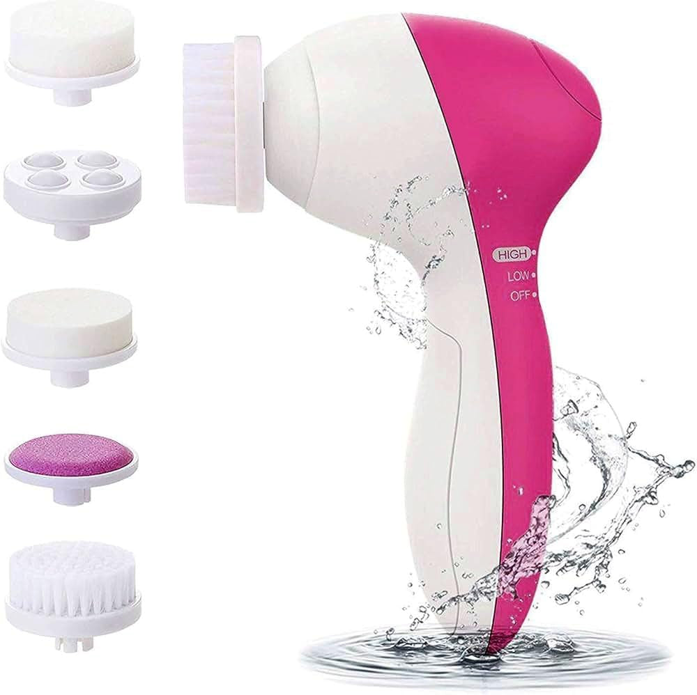 5 in 1 Electric Facial Cleaner Multifunction Massager, Facial Machine,Face Massage Machine For Face, Beauty Massager, Facial Massager For Women