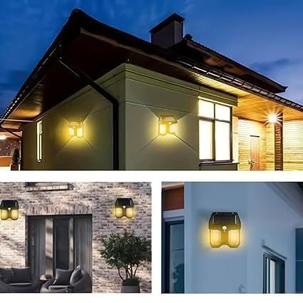 Solar Sensor Light Human Body Induction Light Operated Outdoor Wall Lamps Home Decorative Wall Lamp Lights Solar Garden Lights