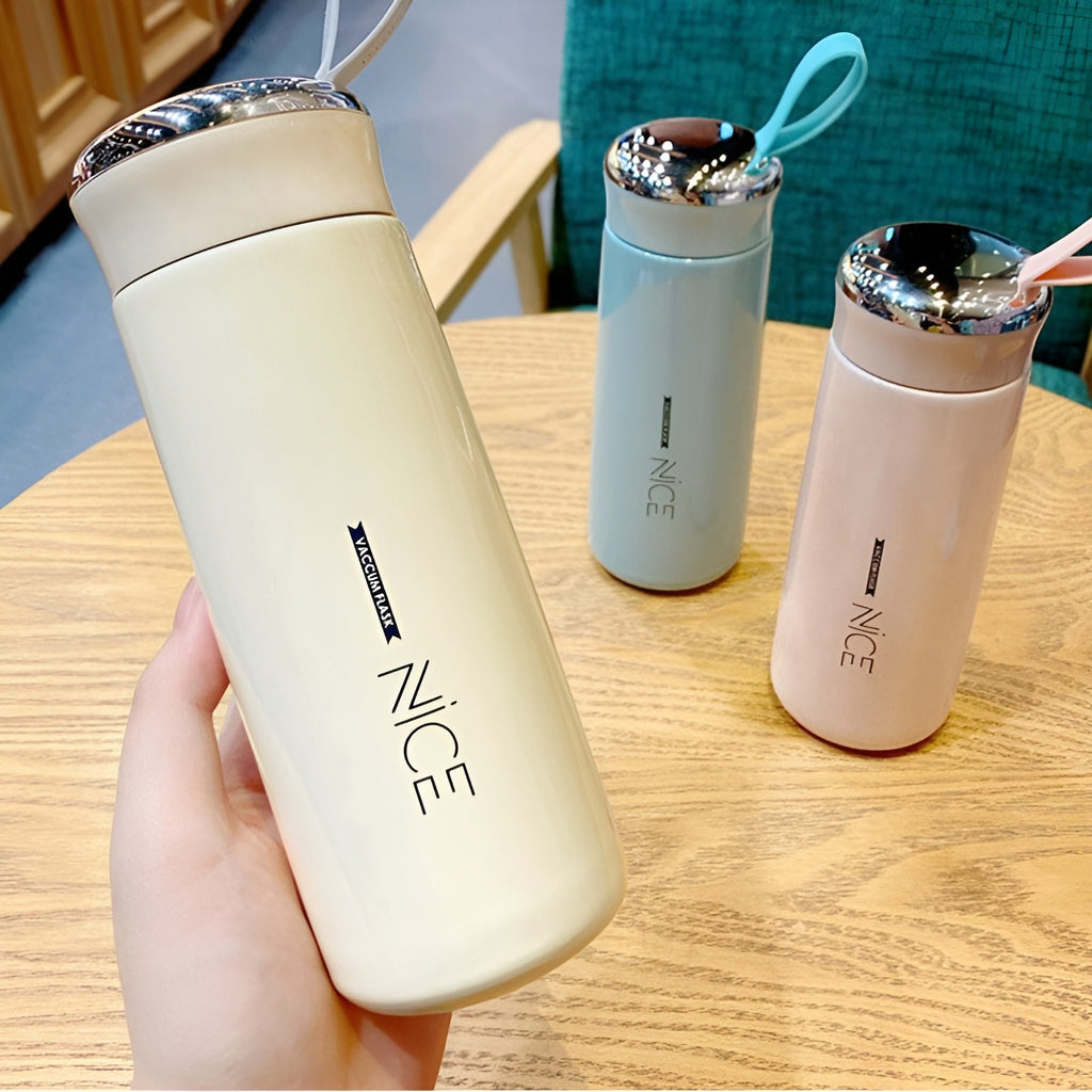 400 ML Insulated Water Bottle For Girls, Boys, Gym - Water Bottle For School - Plastic Water Bottle Sport Water Bottle Double Walled Keep Water Cold /Hot - Water Bottle For Gym