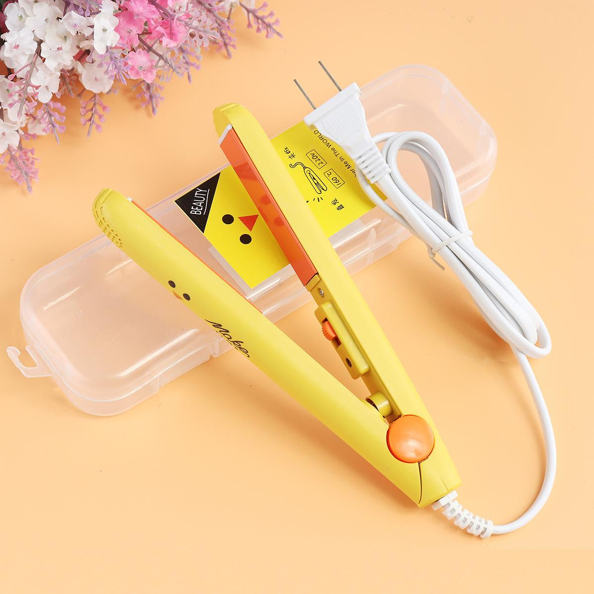 Electronic Fast Hair Straightener Portable Mini Hair Flat Iron