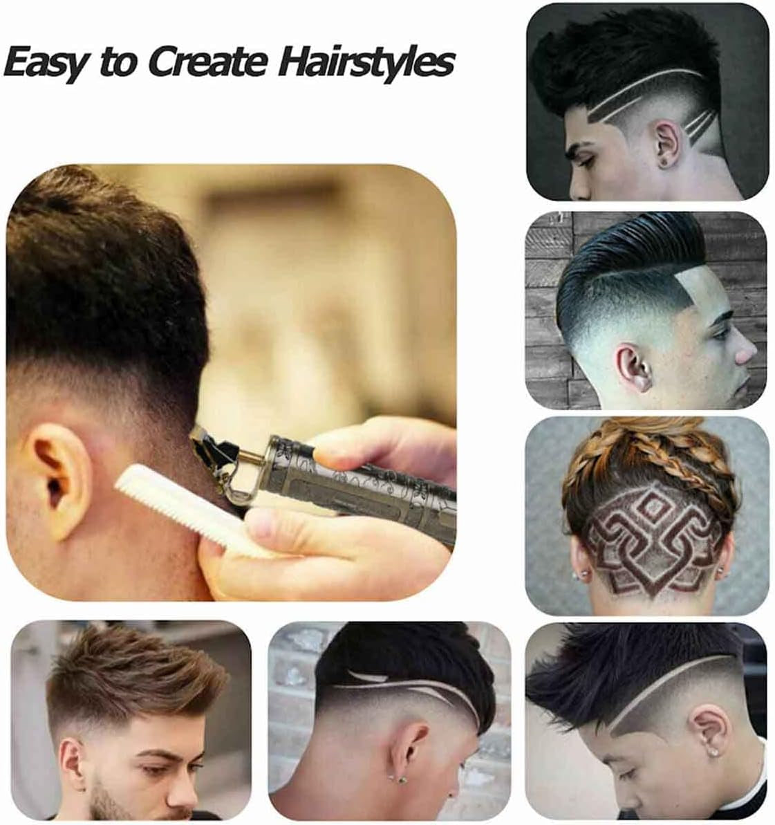 Vintage T9 Trimmer Electric Cordless Hair Cutting Machine Professional Hair Barber Trimmer for Men Clipper Shaver Beard