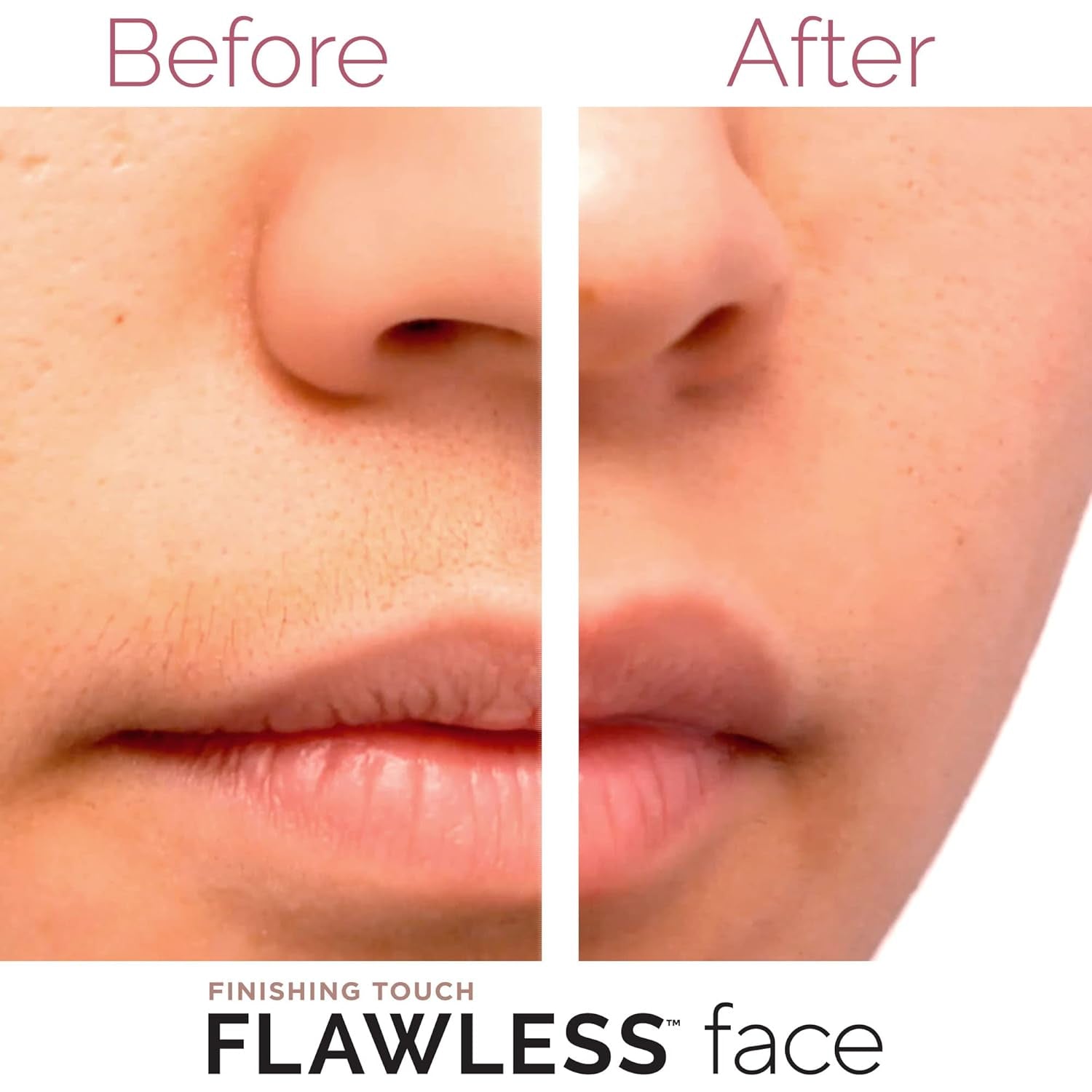 FLAWLESS Facial Hair Removal for Women, Painless Hair Remover Device for Face, Electric Hair Removal