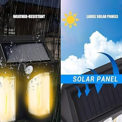 Solar Sensor Light Human Body Induction Light Operated Outdoor Wall Lamps Home Decorative Wall Lamp Lights Solar Garden Lights
