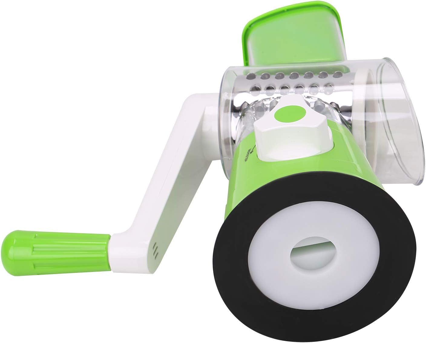 Drum Cutter Vegetable Chopper Speedy Rotary Drum Grater Slicer With Strong-Hold Suction Kitchen Hand Crank Food Cutter-Green