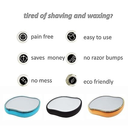 Crystal Physical Hair Removal Eraser Glass Hair Remover Painless Epilator Easy Cleaning Reusable Body Care Depilation Tool