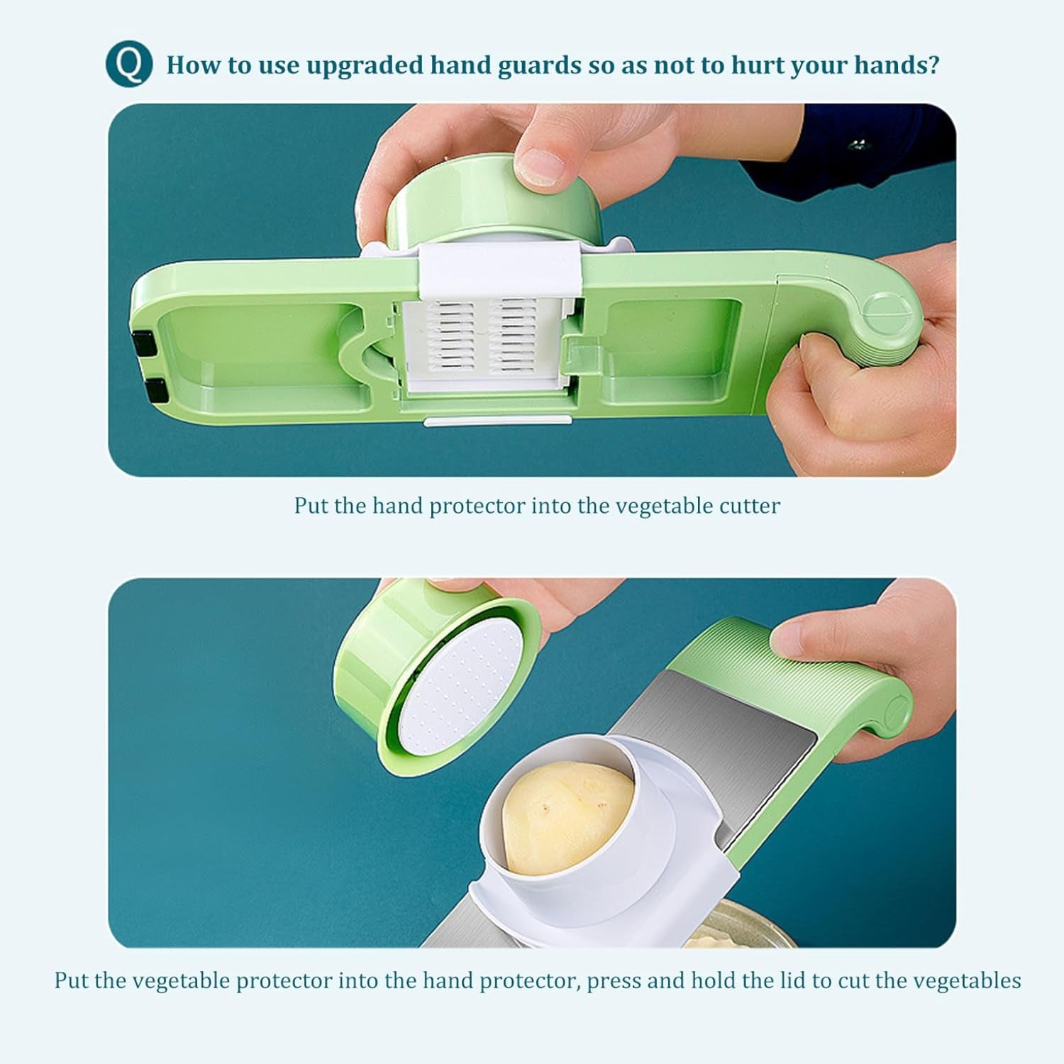 Multifunction Vegetable Cutter Stainless Steel 5 in 1 Washable Home Kitchen Restaurant Chopper Slicer