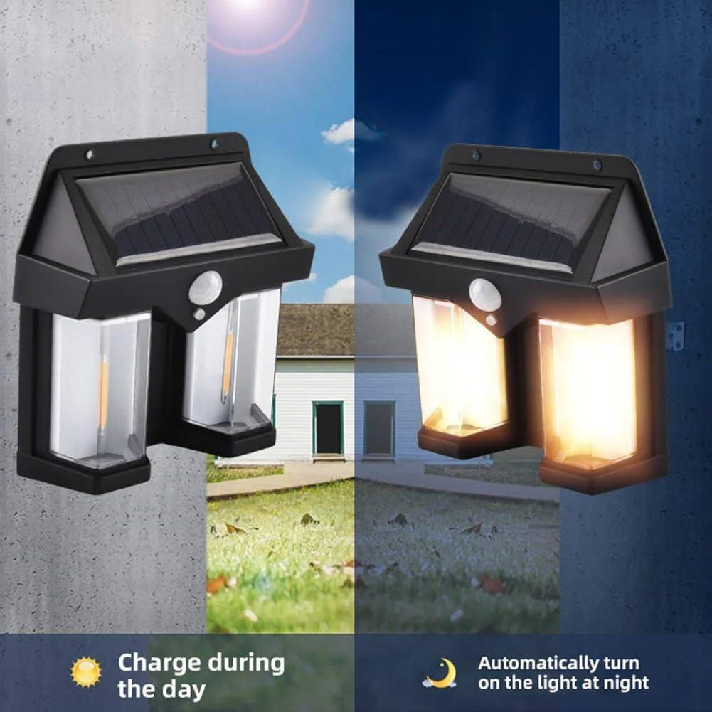 Solar Sensor Light Human Body Induction Light Operated Outdoor Wall Lamps Home Decorative Wall Lamp Lights Solar Garden Lights