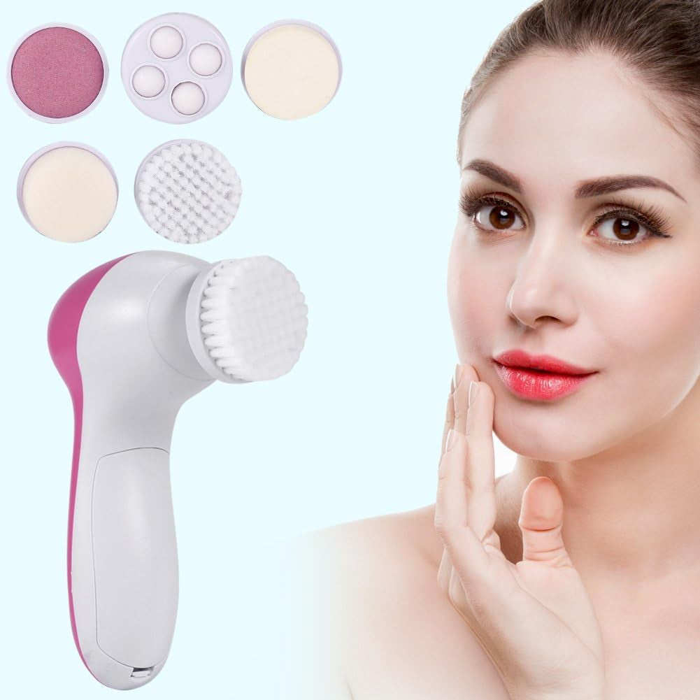 5 in 1 Electric Facial Cleaner Multifunction Massager, Facial Machine,Face Massage Machine For Face, Beauty Massager, Facial Massager For Women