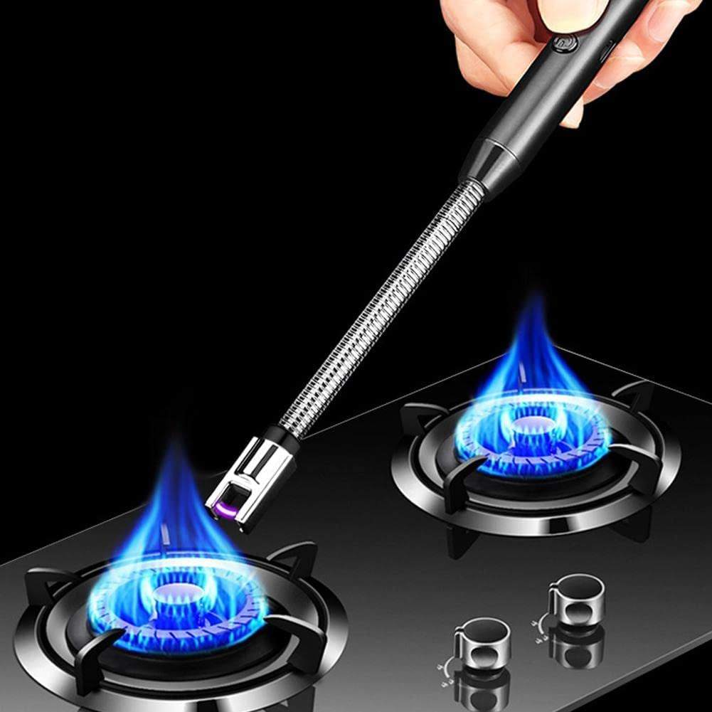 Electric Lighter Rechargeable Arc USB Candle Lighters with LED Battery Display