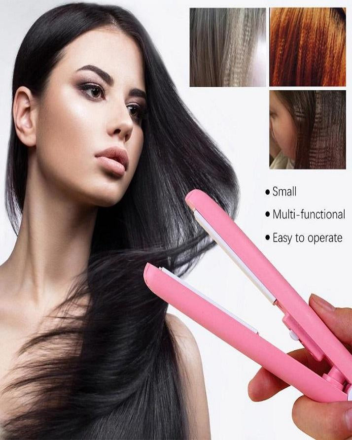 Electronic Fast Hair Straightener Portable Mini Hair Flat Iron