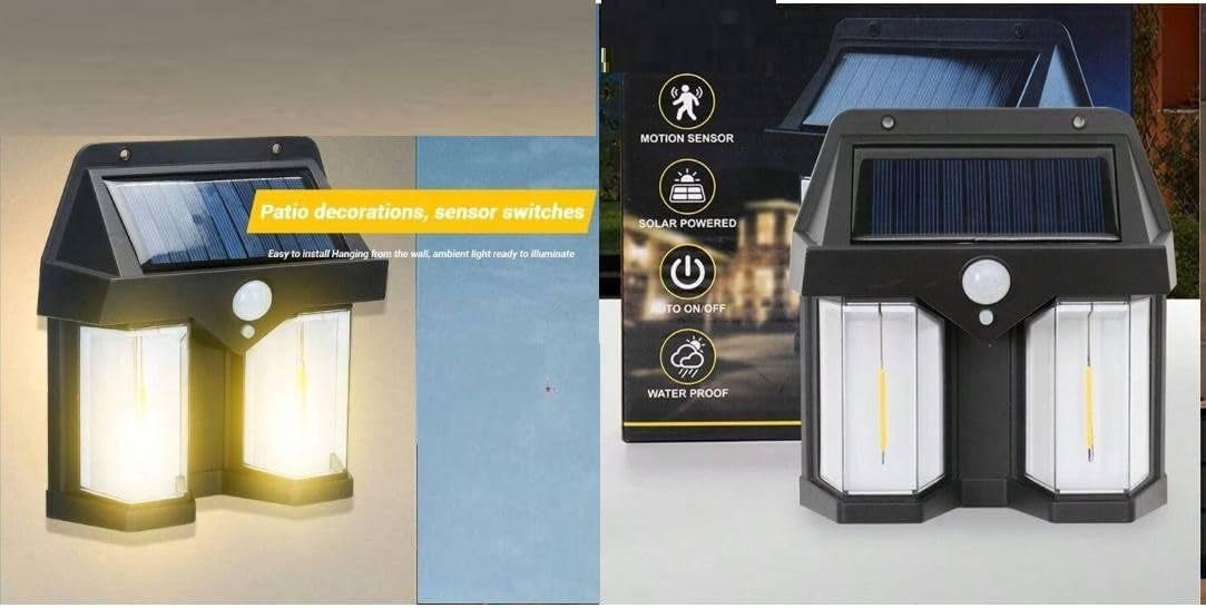 Solar Sensor Light Human Body Induction Light Operated Outdoor Wall Lamps Home Decorative Wall Lamp Lights Solar Garden Lights