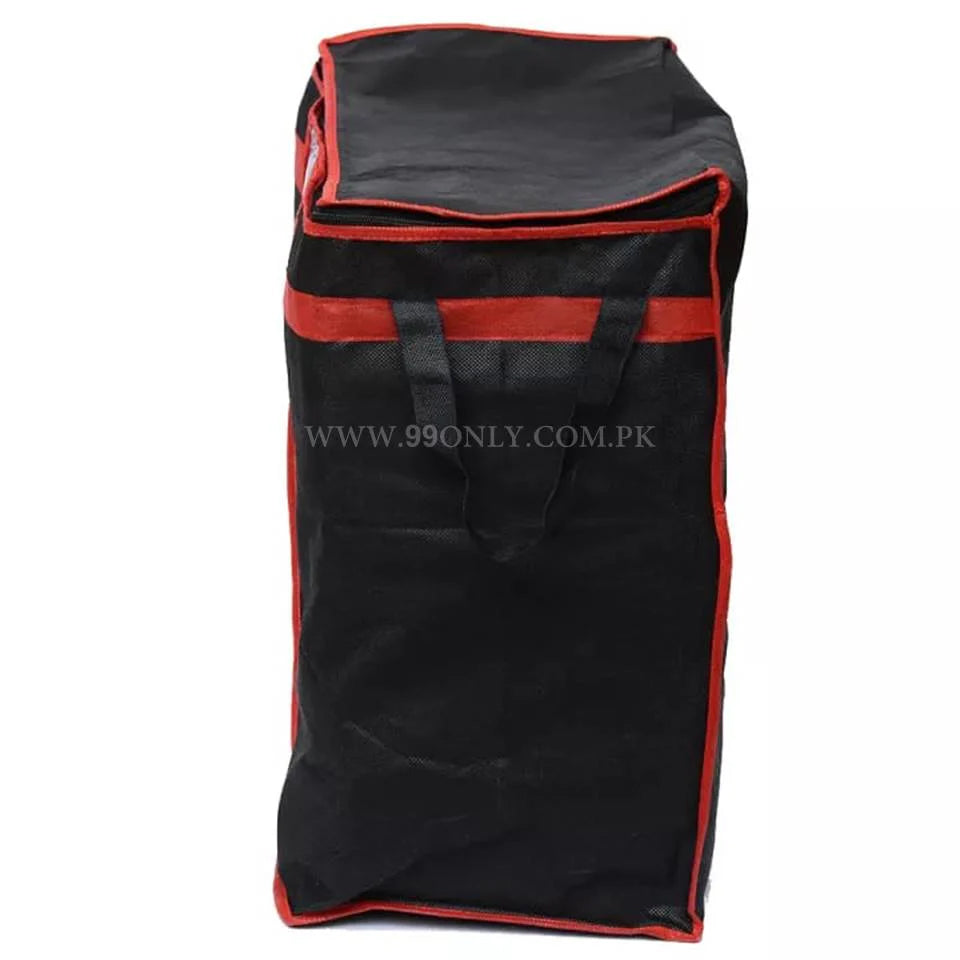 (Pack of 3) Clothes Storage Bag Black Red
