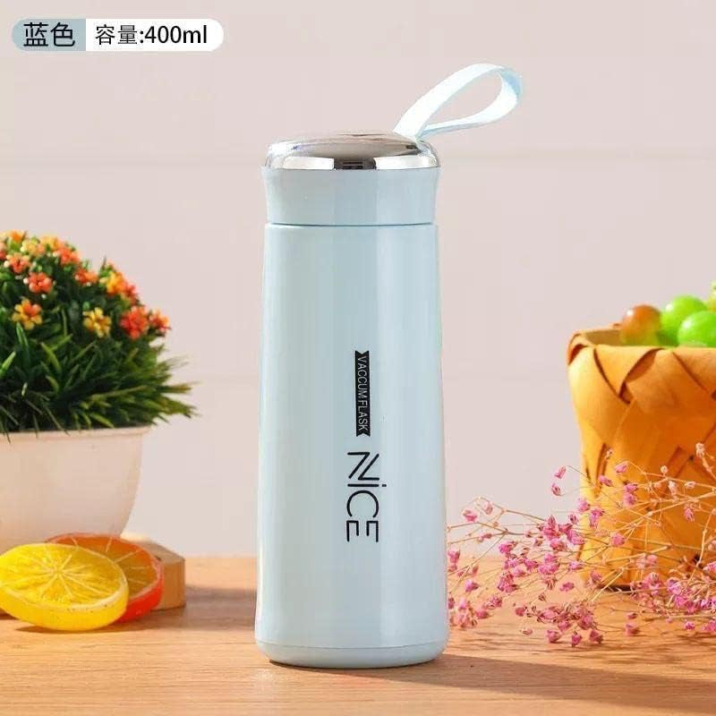 400 ML Insulated Water Bottle For Girls, Boys, Gym - Water Bottle For School - Plastic Water Bottle Sport Water Bottle Double Walled Keep Water Cold /Hot - Water Bottle For Gym