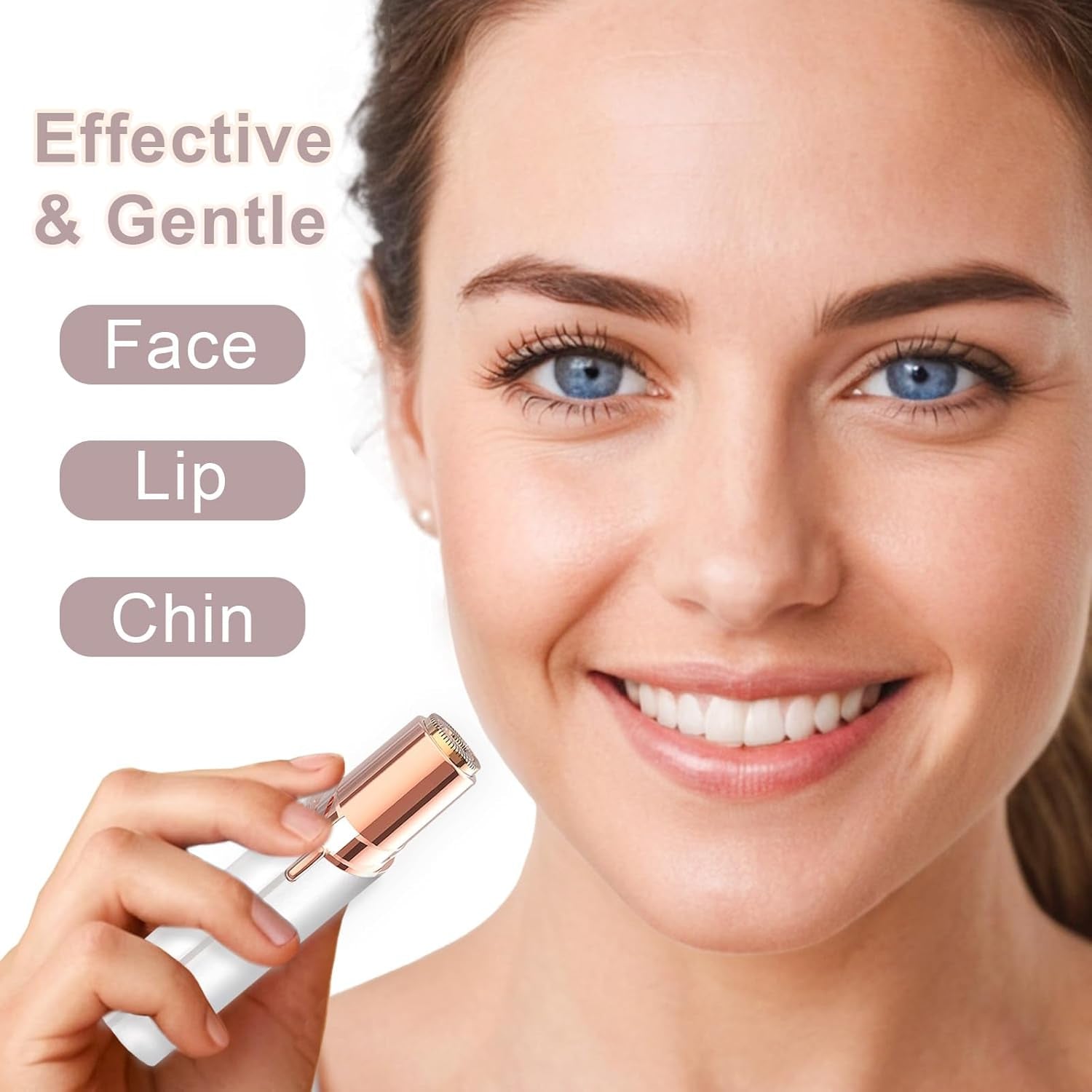 FLAWLESS Facial Hair Removal for Women, Painless Hair Remover Device for Face, Electric Hair Removal